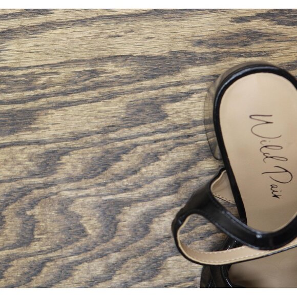 Wild Pair Womens Laviniaa Platform Sandals 10020641100 Black Smooth 6M - Picture 9 of 14